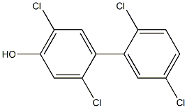 4-HYDROXY-2,2',5,5'-TETRACHLOROBIPHENYL Struktur