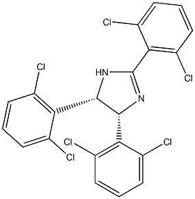 CIS-2,4,5-TRIS(2,6-DICHLOROPHENYL)IMIDAZOLINE Struktur