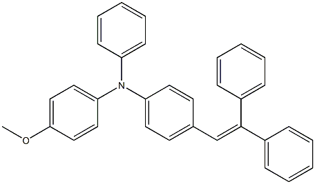 4-methoxy-N-phenyl-N-(4-(2,2-diphenylvinyl)phenyl)Benzenamine Struktur