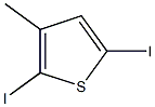 2,5-Diiodo-3-methylthiophene Struktur