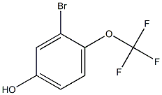 3-bromo-4-tirfluoromethoxyphenol Struktur