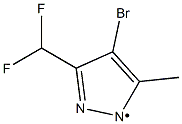 (4-Bromo-3-difluoromethyl-5-methyl-pyrazol-1-yl)- Struktur