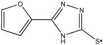 (5-Furan-2-yl-4H-[1,2,4]triazol-3-ylsulfanyl)- Struktur