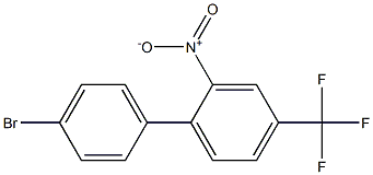 4-Bromo-2'-nitro-4'-(trifluoromethyl)diphenyl Struktur