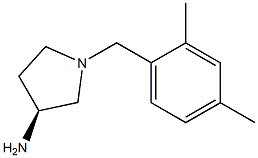 (3S)-1-(2,4-dimethylbenzyl)pyrrolidin-3-amine Struktur