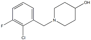 1-(2-chloro-3-fluorobenzyl)piperidin-4-ol Struktur