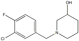 1-(3-chloro-4-fluorobenzyl)piperidin-3-ol Struktur