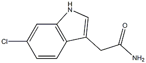 2-(6-chloro-1H-indol-3-yl)acetamide Struktur