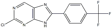 2-chloro-8-[4-(trifluoromethyl)phenyl]-9H-purine Struktur