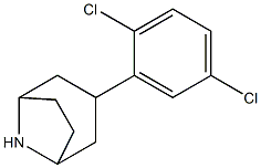 3-(2,5-dichlorophenyl)-8-azabicyclo[3.2.1]octane Struktur