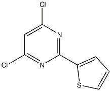 4,6-dichloro-2-thiophen-2-ylpyrimidine Struktur