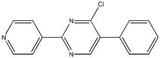 4-chloro-5-phenyl-2-pyridin-4-ylpyrimidine Struktur