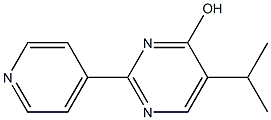 5-(1-methylethyl)-2-pyridin-4-ylpyrimidin-4-ol Struktur