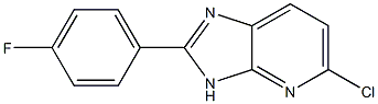 5-chloro-2-(4-fluorophenyl)-3H-imidazo[4,5-b]pyridine Struktur