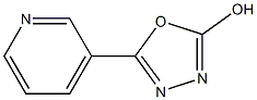 5-pyridin-3-yl-1,3,4-oxadiazol-2-ol Struktur