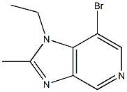 7-bromo-1-ethyl-2-methyl-1H-imidazo[4,5-c]pyridine Struktur