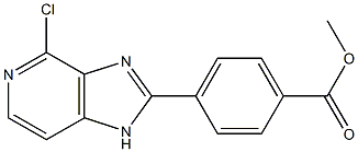 methyl 4-(4-chloro-1H-imidazo[4,5-c]pyridin-2-yl)benzoate Struktur