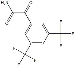 3,5-BIS(TRIFLUOROMETHYL)PHEHYLGLYOXYLAMIDE Struktur