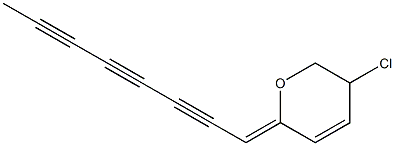 5-Chloro-2-(octa-2,4,6-triynylidene)-5,6-dihydro-2H-pyran Struktur