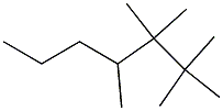 2,2,3,3,4-pentamethylheptane Struktur