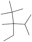 2,2,3,4-tetramethyl-3-ethylpentane Struktur