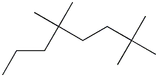 2,2,5,5-tetramethyloctane Struktur