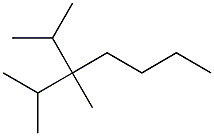 2,3-dimethyl-3-isopropylheptane Struktur