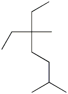 2,5-dimethyl-5-ethylheptane Struktur