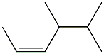 4,5-dimethyl-cis-2-hexene Struktur