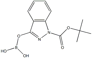 N-TERT-BUTOXYCARBONYL-INDAZOLE-3-BORIC ACID Struktur