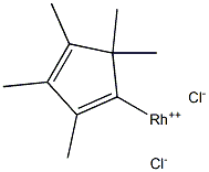 PENTAMETHYLCYCLOPENTADIENYLRHODIUM CHLORIDE Struktur