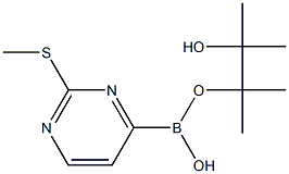 2-(METHYLTHIO)PYRIMIDINE-4-BORONIC ACIS PINACOL ESTER Struktur