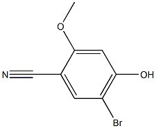 5-BROMO-4-HYDROXY-2-METHOXYBENZONITRILE Struktur