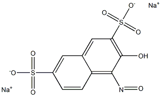 1-NITROSO-2-NAPHTHOL-3,6-DISULPHONIC ACID DISODIUM SALT Struktur