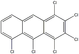 hexachloroanthracene Struktur