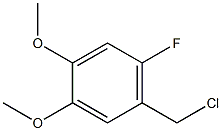 3,4-Dimethoxy-6-fluoro-benzylchloride Struktur