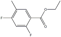 2,4-DIFLUORO-5-METHYLBENZOIC ACID ETHYL ESTER Struktur