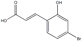 4-BROMO-2-HYDROXYCINNAMIC ACID Struktur