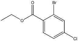 2-BROMO-4-CHLOROBENZOIC ACID ETHYL ESTER Struktur