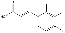 2,4-DIFLUORO-3-METHYLCINNAMIC ACID Struktur