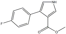 4-(4-FLUOROPHENYL)-1H-PYRROLE-3-CARBOXYLICACIDMETHYLESTER Struktur