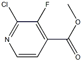 METHYL 2-CLORO-3-FLUORO-4-PYRIDINECARBOXYLATE Struktur