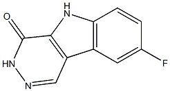 8-FLUORO-3,5-DIHYDRO-4H-PYRIDAZINO[4,5-B]INDOL-4-ONE Struktur