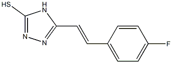 5-[2-(4-FLUOROPHENYL)VINYL]-4H-1,2,4-TRIAZOLE-3-THIOL Struktur