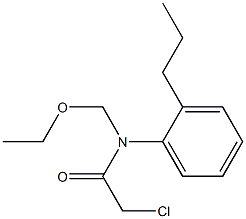 2-CHLORO-N-(ETHOXYMETHYL)-N-(2-PROPYLPHENYL)ACETAMIDE Struktur