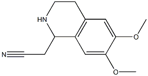 6,7-DIMETHOXY-1,2,3,4-TETRAHYDRO-1-ISOQUINOLINE ACETONITRILE 98% Struktur