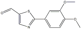 2-(3,4-DIMETHOXYPHENYL)THIAZOLE-5-CARBALDEHYDE, 95+% Struktur