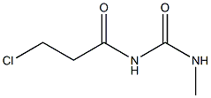 3-CHLORO-N-[(METHYLAMINO)CARBONYL]PROPANAMIDE Struktur