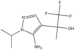 2-(5-AMINO-1-ISOPROPYL-1H-PYRAZOL-4-YL)-1,1,1-TRIFLUOROPROPAN-2-OL Struktur