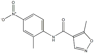 5-METHYL-N-(2-METHYL-4-NITROPHENYL)ISOXAZOLE-4-CARBOXAMIDE Struktur